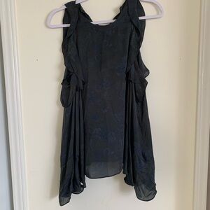 IRO printed Sleeveless Top 100% silk
